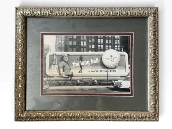1958 Wilson Staff Billboard Framed Photo