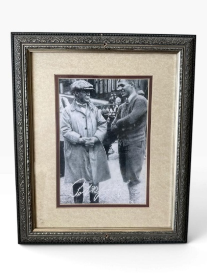 Inscribed Framed Golf Photo to Sam Snead