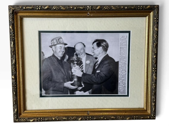 1959 Ryder Cup Trophy Photo - Snead & Dai Rees