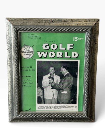 1951 Golf World Cover - Sam Snead Ryder Cup