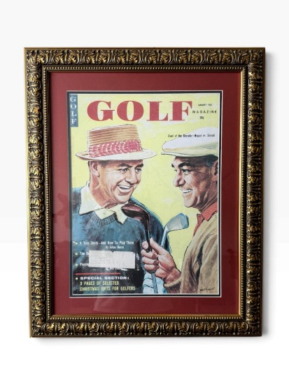 Golf Magazine 1962 Hogan vs. Snead Cover Reprint