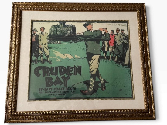 Austin Cooper Cruden Bay LNER Golf Poster