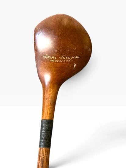 Thos. E. Wilson Gene Sarazen Hickory Shaft Wood