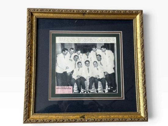 Framed 1937 U.S. Ryder Cup Team Photo Display
