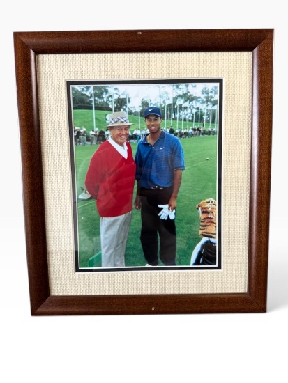 Sam Snead & Tiger Woods Framed Color Photo Print