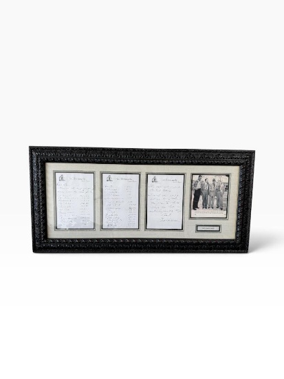 Sam Snead 1946 Winnings Document Shadowbox