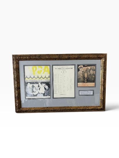 1942 PGA Championship Commemorative Shadowbox