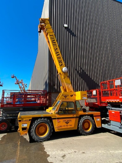 Broderson IC-200-3F Rough Terrain Carry Deck Crane (S/N 182274, Year 2008), with 15-Ton Capacity,
