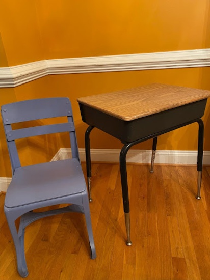 Classic School Desk and Chair