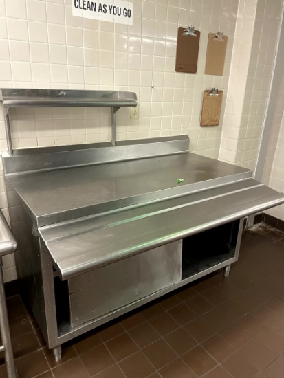60" Wide Heavy Duty Stainless Steep Prep Table