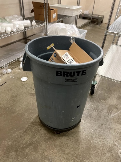 Brute Trash Can on Dolly