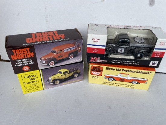 Lot of 4 Various Die Cast Cars