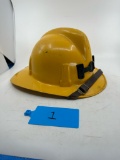 Vintage Yellow MSA Fireman's Helmet