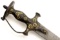 Very Good 18th - 19th C. North Indian Mughal TULWAR / SHAMSHIR Sword ~ Dramatic Patterned Damascus B