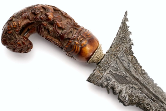 Ultra Rare Fine Indonesian Madura, Northeast Java KERIS Dagger ~ Unique Blade of Superb Quality ~ Fi