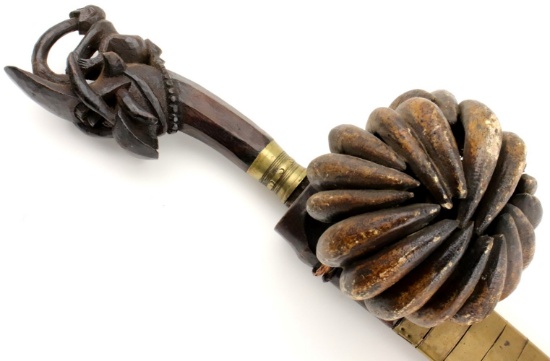 Rare mid-20th C. Indonesian Nias BALATO Sword ~ (telugu, balatu sebua) ~ Impressive example.
