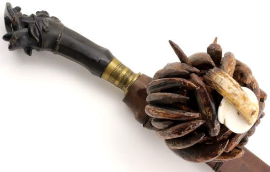 Rare mid-20th C. Indonesian Nias BALATO Sword ~ (telugu, balatu sebua) ~ Impressive example.