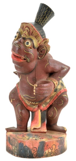 Nice 20th C. Indonesian Bali Carved Wood KERIS Dagger Holder.