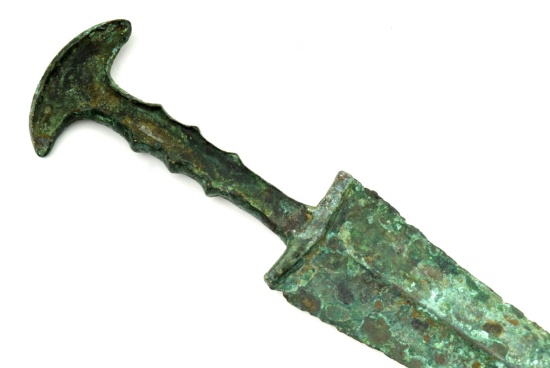 Ancient 1300-1000 B.C. Bronze Dagger ~ Short Sword ~ Luristan, Persian, Western Persia