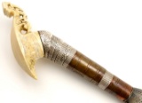 Very Fine 19th C. Philippine Moro Datu's BARONG Sword ~ Engraved Blade ~ Fabulous Carved Pommel.
