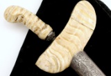 Very Rare and Fine Indonesian Yogyakarta, Java KERIS Dagger ~ Fossil Mammoth Tooth mounts ~ Superb D