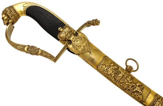 Spectacular 1800-1827 German Presentation Sword to Prince FRIEDERICH zu HESSEN from Officers of Hols