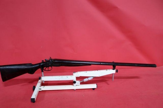 T. BARKER 12 GAUGE SIDE x SIDE SHOTGUN