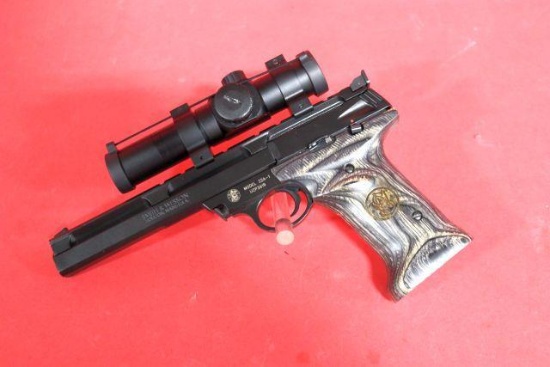 SMITH & WESSON MOD 22A-1 .22LR SEMI AUTO PISTOL W/ SCOPE