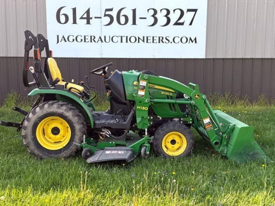JD 2025R LOADER TRACTOR W/ MOWER