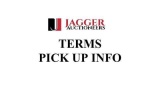 TERMS AND CONDITIONS - PICK UP INFO