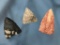 Lot of Fine Triangles, Bower Quarry Site Berks Co., PA Ex: Flannigan, Longest 1 1/4