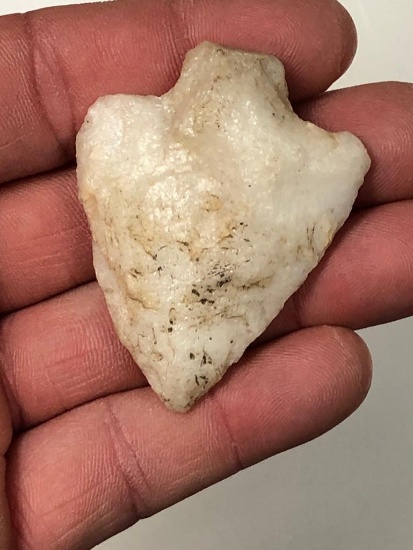 2 1/8" Quartz Broad-Based Point- Berks Co., PA