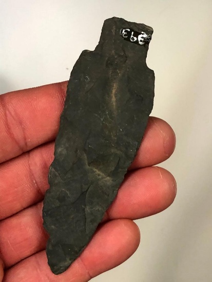 3 5/8" Indurated Shale/Slate Point- Dauphin Co., PA Ex: Kunkle