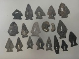 Lot of 19 Transitional Artifacts (Broads, Orients, etc.) Winfield Site Union Co., PA Ex: Straub, Lon