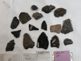 Lof of Paleo Material, Points Found in Various Sites Central PA Ex: Straub, Longest 1 3/4