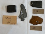 Curious Lot of Artifacts, Perkiomen Celt, Sited Ex: Straub Longest 2 7/8