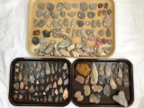 SITE LOT of Indian Artifacts + Arrowheads Northumberland Site PA Ex: Straub