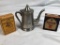 Astor Tea Box, Dr. Cantin's K+B Tea Box, Sanka Tea Pot, 5