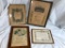 (2) Cradle Roll Certificates + (2) Confirmation Original Frames York, Codorus, 1896 OLD
