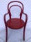 Red Vintage Child's Ice Cream Parlor Chair, Original Seat UNABLE TO SHIP