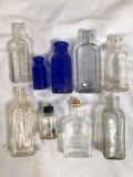 Antique/Vintage Old Embossed Bottles Lot, USA, Baltimore MD