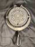 Smith Franois & Wells Cast Iron Waffle Iron, Crica 1860's-90's, Springville Chester Co., PA, 12 1/2