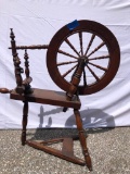 Antique Wooden Spinning Wheel UNABLE TO SHIP