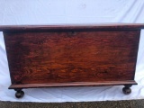 Antique 1860-80's Balnket Chest, Dovetail w/ Ball Feet UNABLE TO SHIP