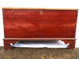 Antique 1860-80's PA Original Red Paint Grain Painted w/drawer inslide, Dovtailed HANOVER PA Find,