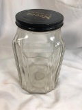 Necco Candies Original Glass Lid Candy Drugstore Art Deco Skyscraper Jar