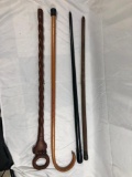 Lot of Antique Wooden Walking Sticks UNABLE TO SHIP