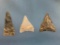 x3 Nice Triangles, Chalcedony, Onondaga Bower Quarry Site Berks Co., PA Ex: Flannigan