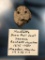 RARE Bone Maskette, Drilled, Face Effigy, Seneca Junction, Montgomery Co., NY Indian Artifact