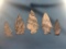 Lot of 5 Broads/Perkiomens Rhyolite Found Cumberland Co., PA Along Conodoguinet Creek, 2 3/4